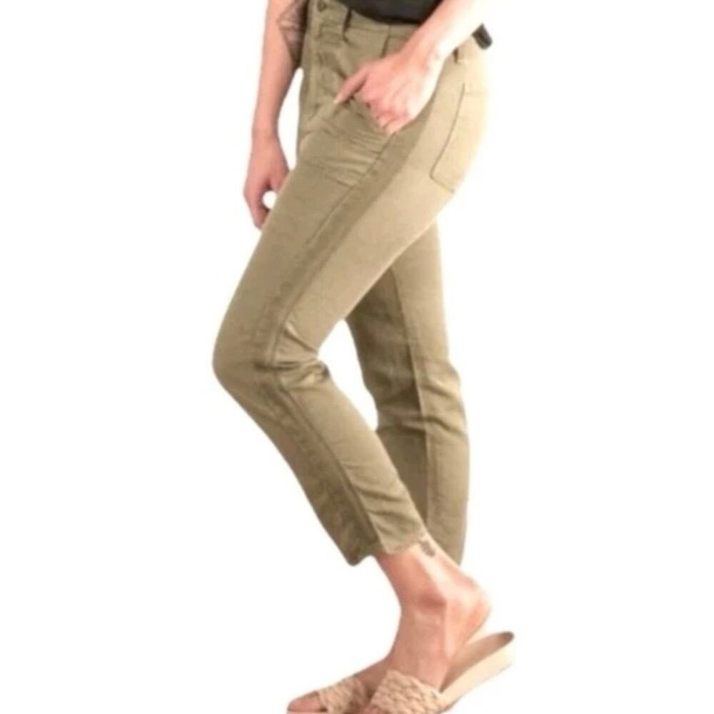 Mother Shaker Crop Shop Cago Pant in Away Green Sz 25